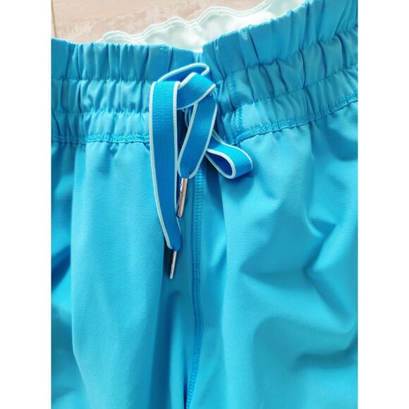 Lululemon 8 Work It Out Track Pant Kayak‎ Aquamarine Whitr Size 8 Pckts - Picture 4 of 11